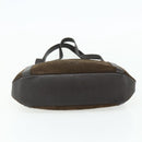 LOEWE Anagram Tote Bag Suede Brown Gold Auth 177858A-5