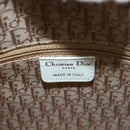 Christian Dior Lady Dior Canage Bag Lamb Skin 2way White Silver Auth 177862SAM-22