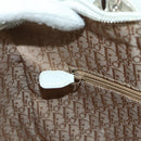 Christian Dior Lady Dior Canage Bag Lamb Skin 2way White Silver Auth 177862SAM-25