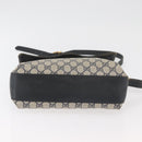 GUCCI GG Supreme Sherry Line Shoulder Bag PVC Navy Gold 904 02 084 Auth 177864-5