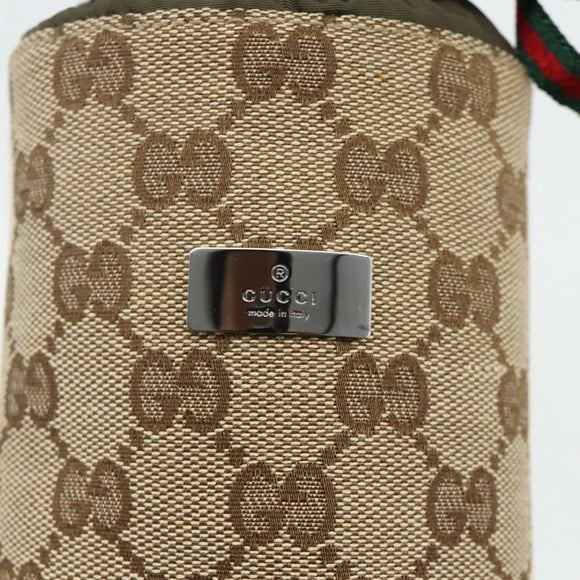 GUCCI GG Canvas Bottle Case Beige Auth 177865A