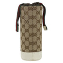 GUCCI GG Canvas Bottle Case Beige Auth 177865A-3