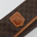 CELINE Macadam Canvas Pouch PVC Leer Bruin Goud Auth 177871A-8