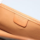 CELINE Macadam Canvas Pouch PVC Leer Bruin Goud Auth 177871A-10