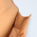 CELINE Macadam Canvas Pouch PVC Leer Bruin Goud Auth 177871A-17