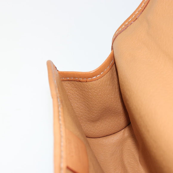 CELINE Macadam Canvas Pouch PVC Leer Bruin Goud Auth 177871A