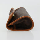 CELINE Macadam Canvas Pouch PVC Leer Bruin Goud Auth 177871A-4