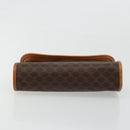 CELINE Macadam Canvas Pouch PVC Leer Bruin Goud Auth 177871A-6