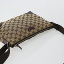GUCCI GG Canvas Shoulder Bag Beige Silver 114273 Auth 177872-6