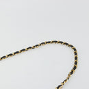 CHANEL Matelasse Chain Shoulder Bag Lamb Skin Black Gold CC Auth 177875-14