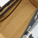 GUCCI GG Supreme Hand Bag PVC Navy Gold Auth 177877A-10