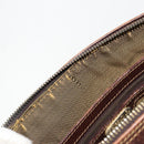 FENDI Zucca Canvas Hand Bag Black Brown Auth 177879-17