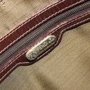 FENDI Zucca Canvas Hand Bag Black Brown Auth 177879-18