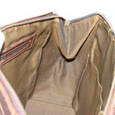 FENDI Zucca Canvas Hand Bag Black Brown Auth 177879-20