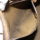 FENDI Zucca Canvas Hand Bag Black Brown Auth 177879-23