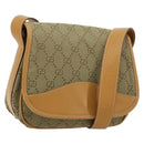 GUCCI GG Canvas Shoulder Bag Beige Gold 007 3444 0207 Auth 177887-1