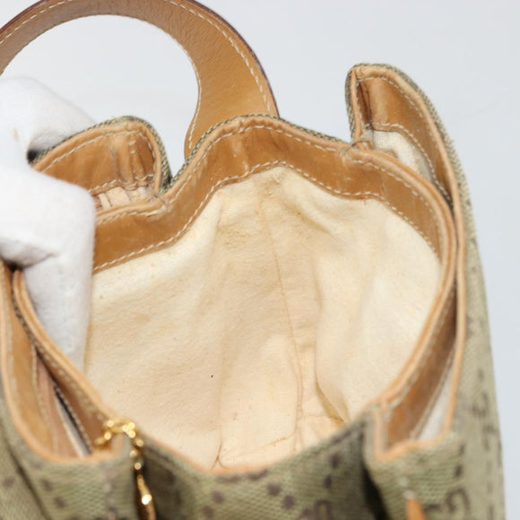 GUCCI GG Canvas Shoulder Bag Beige Gold 007 3444 0207 Auth 177887