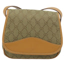 GUCCI GG Canvas Shoulder Bag Beige Gold 007 3444 0207 Auth 177887-13