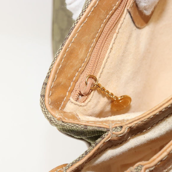 GUCCI GG Canvas Shoulder Bag Beige Gold 007 3444 0207 Auth 177887
