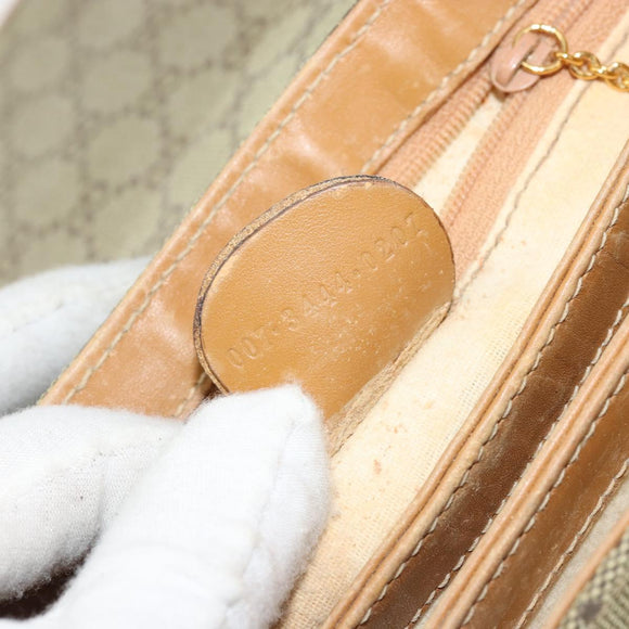 GUCCI GG Canvas Shoulder Bag Beige Gold 007 3444 0207 Auth 177887