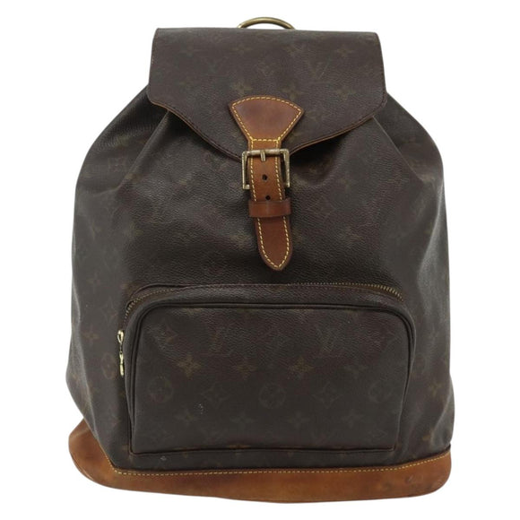 LOUIS VUITTON Monogram Montsouris GM Backpack M51135 LV Auth 177889