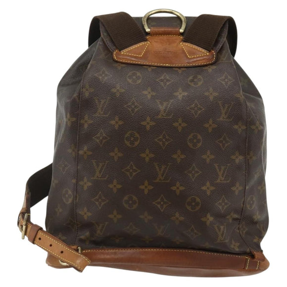 LOUIS VUITTON Monogram Montsouris GM Backpack M51135 LV Auth 177889