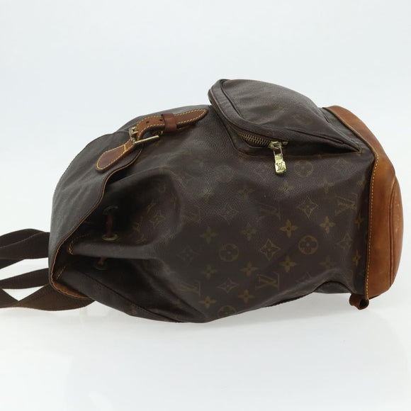 LOUIS VUITTON Monogram Montsouris GM Backpack M51135 LV Auth 177889