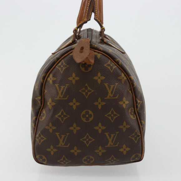 LOUIS VUITTON Monogram Speedy 30 Hand Bag M41526 LV Auth 177891