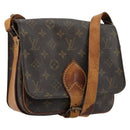 LOUIS VUITTON Monogram Cartouchiere MM Shoulder Bag M51253 LV Auth 177892-1