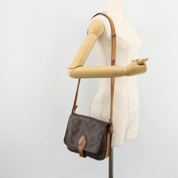 LOUIS VUITTON Monogram Cartouchiere MM Shoulder Bag M51253 LV Auth 177892