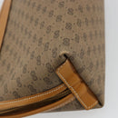 GUCCI Micro GG Supreme Pouch PVC outlet Beige Gold Auth 177897-16