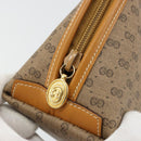 GUCCI Micro GG Supreme Pouch PVC outlet Beige Gold Auth 177897-9