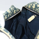 Christian Dior Trotter Canvas Shoulder Bag PVC Navy Silver Auth 177902-18