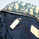 Christian Dior Trotter Canvas Shoulder Bag PVC Navy Silver Auth 177902-19