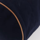 HERMES Purse Porochon Mimill Shoulder Bag Canvas Navy Gold Auth 177904A-14