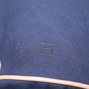 HERMES Purse Porochon Mimill Shoulder Bag Canvas Navy Gold Auth 177904A-17