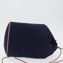 HERMES Purse Porochon Mimill Shoulder Bag Canvas Navy Gold Auth 177904A-3
