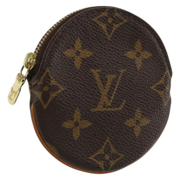 LOUIS VUITTON Monogram Porte Monnaie Round Coin Purse M61926 LV Auth 177910A