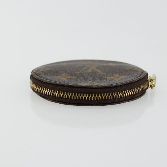 LOUIS VUITTON Monogram Porte Monnaie Round Coin Purse M61926 LV Auth 177910A