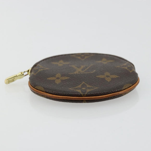 LOUIS VUITTON Monogram Porte Monnaie Round Coin Purse M61926 LV Auth 177910A