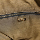 FENDI Zucca Canvas Hand Bag Black Brown Auth 177922-18
