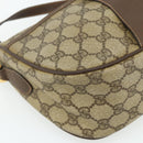 GUCCI GG Supreme Web Sherry Line Bag PVC Beige Gold 89 02 032 Auth 177923-14