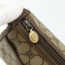 GUCCI GG Supreme Web Sherry Line Bag PVC Beige Gold 89 02 032 Auth 177923-17