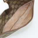GUCCI GG Supreme Web Sherry Line Bag PVC Beige Gold 89 02 032 Auth 177923-11