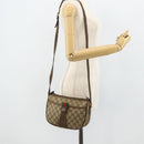 GUCCI GG Supreme Web Sherry Line Bag PVC Beige Gold 89 02 032 Auth 177923-23