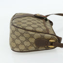 GUCCI GG Supreme Web Sherry Line Bag PVC Beige Gold 89 02 032 Auth 177923-4