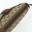 GUCCI GG Supreme Web Sherry Line Bag PVC Beige Gold 89 02 032 Auth 177923-6