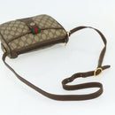 GUCCI GG Supreme Web Sherry Line Bag PVC Beige Gold 89 02 032 Auth 177923-7