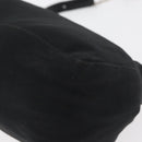FENDI Hand Pouch Black Silver Auth 177926-14