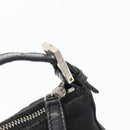 FENDI Hand Pouch Black Silver Auth 177926-17